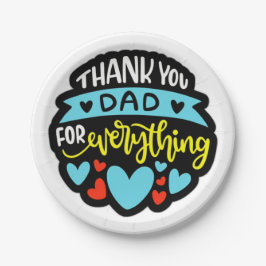 Prato de Papel Dia dos Pais