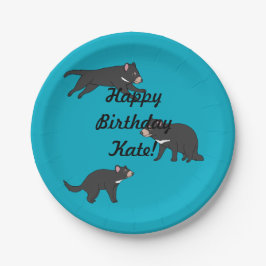 Prato De Papel Diabo da Tasmânia