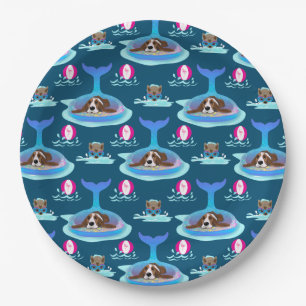 Prato De Papel Dias De Cachorro Do Verão