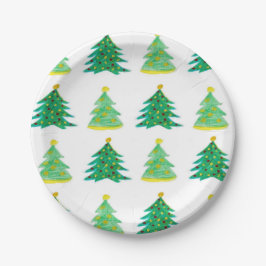 Prato De Papel Dias feriados em placas de papel 7"