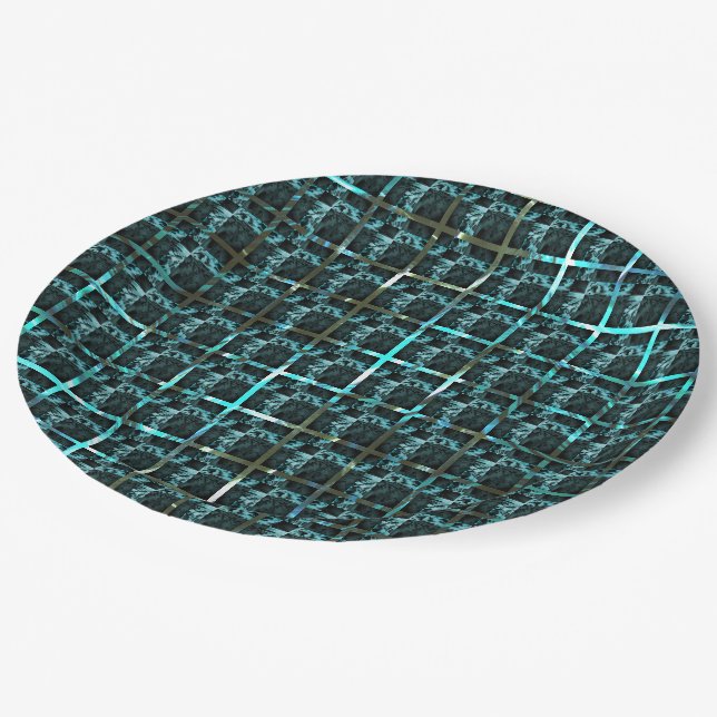 Prato De Papel Diferentes xadrez, quadrados ou imagem sob grade? (Inclinado)