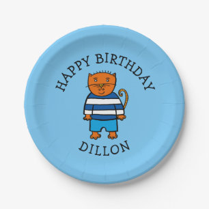 Prato De Papel Dillon o Gato Personalizado