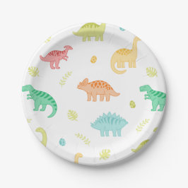 Prato De Papel Dino-Mite Birthday Plates
