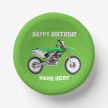 Dirt Bike Green Birday Esporte Motorbike Legal