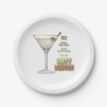 Dirty Martini Cocktail Recebe Arte