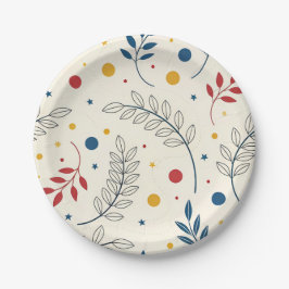 Prato De Papel Diseño floral