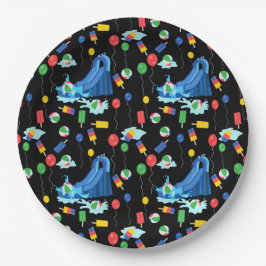 Prato De Papel Diversão De Meninos De Vidro De Verão