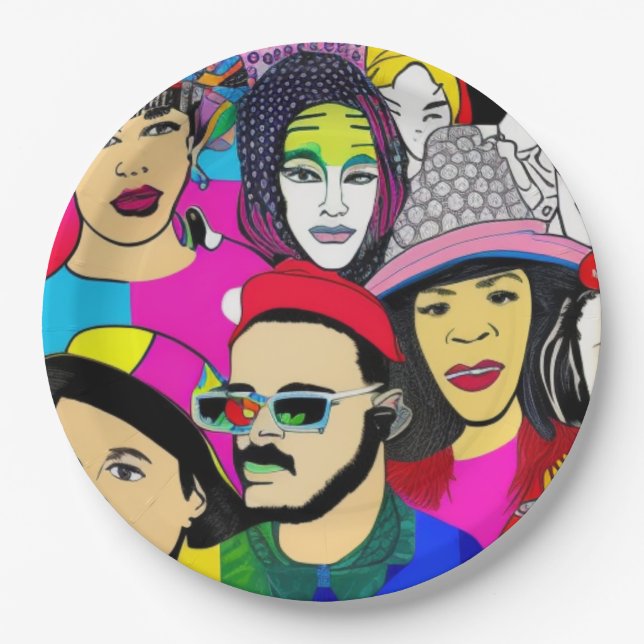 Prato De Papel Diversidade é Diversão (Frente)