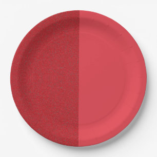 Prato De Papel Dividir Tomato Vermelho Moderno Placa - Personaliz