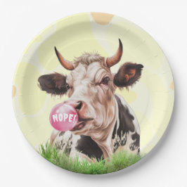 Prato De Papel Divino Bovine Torne Seu Próprio Personalizado