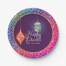 Diwali Bollywood Lanterns Sparkles Personalizado
