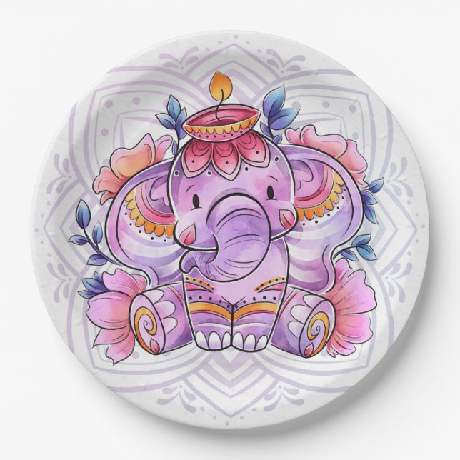 Prato De Papel Diwali Paper Plate (Frente)
