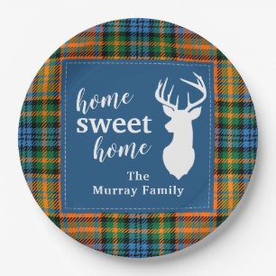 Prato De Papel Doce Casa Tartan Clan Murray Xadrez Personalizada