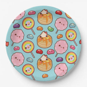 Prato De Papel Doce Doce Tratamento De Kawaii