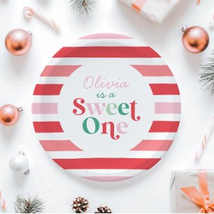Prato De Papel Doce Natal Doce Primeiro Aniversário