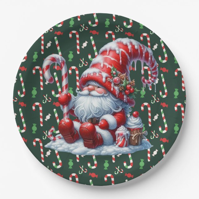 Prato De Papel Doce Natal Feliz (Frente)