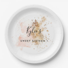 Prato De Papel Doce Personalizado Dezesseis 16º Aniversário