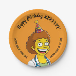 Prato De Papel DOCTORS BIRTHDAY orange pediatric anti-stress