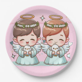 Prato De Papel Dois Guardiões Pesados