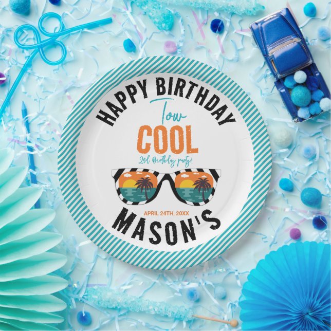 Prato De Papel Dois Legal segundos aniversários (Festa)