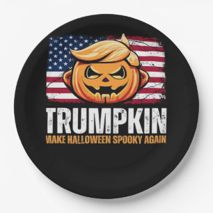 Prato De Papel Donald Halloween - Trumpkin Torna o Halloween Louc