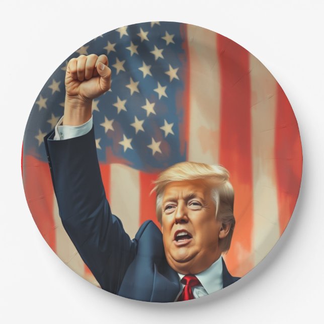 Prato De Papel Donald Trump (Frente)