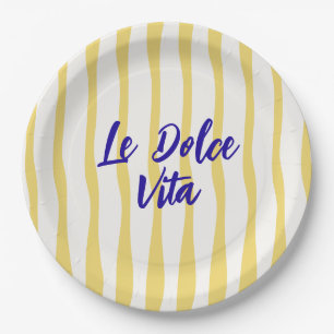 Prato De Papel doodle la Dolce Vita saudação de verão