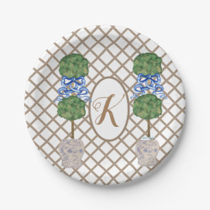 Prato De Papel Dourada Chinoiserie Ginger Jar Jars Topiary Basket