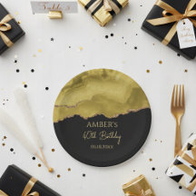 Dourado Amarelo Glitter Abstrato Aquarela
