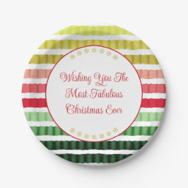 Prato De Papel Dourado Vermelho E Greve Verde Como Padrão