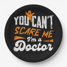 Prato De Papel Doutor Engraçado 🩺 Citação Nada Me Assusta Doutor