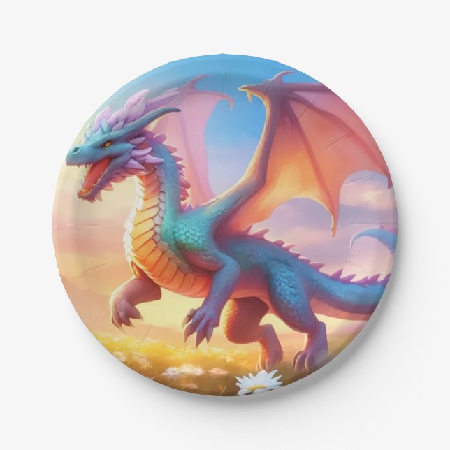 Prato De Papel Dragão (Frente)