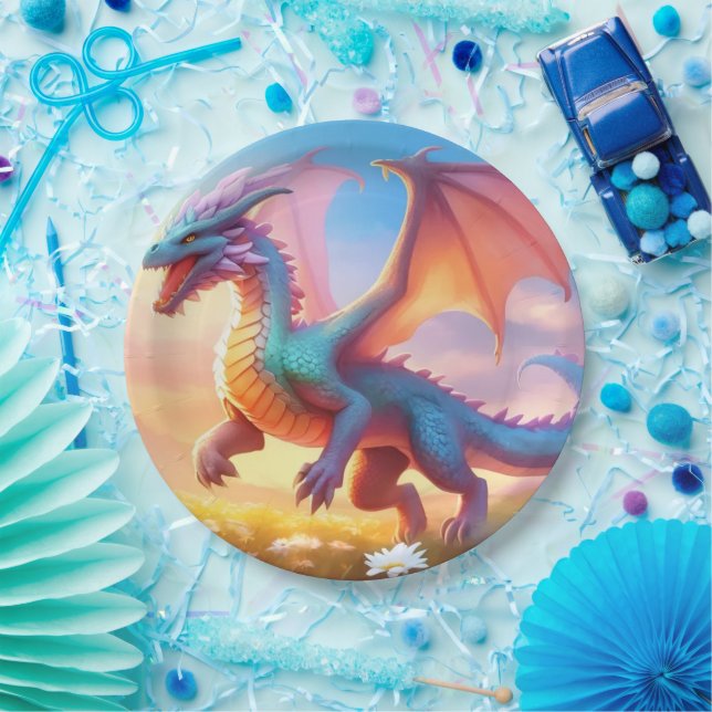 Prato De Papel Dragão (Festa)