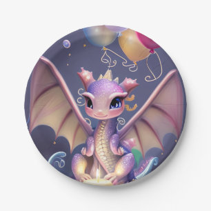 Prato De Papel Dragão bebê Fantasy Cute Kawaii