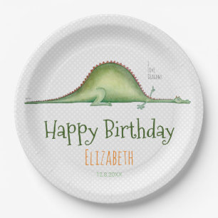 Prato De Papel Dragão estirado no chão