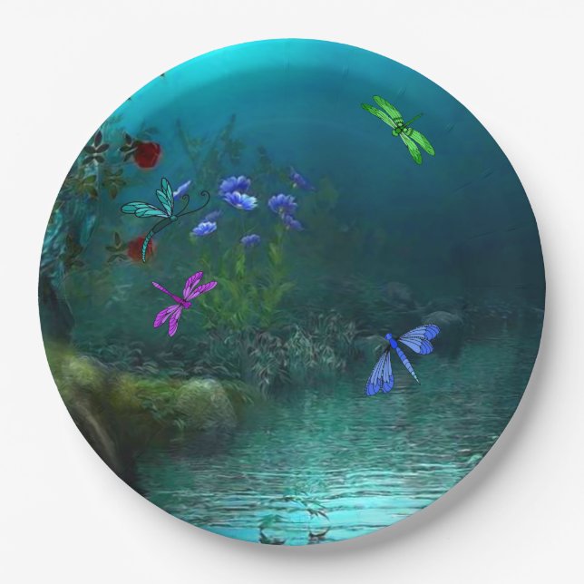 Prato De Papel Dragões (Frente)