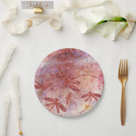 Prato De Papel Dragões de cobre no céu quente