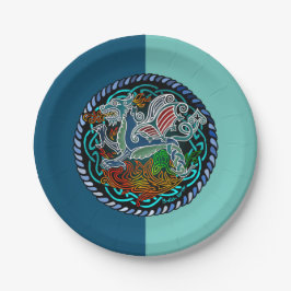 Prato De Papel Dragon celtique