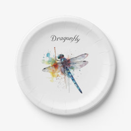 Prato De Papel Dragonfly Dreamscape, personalizado