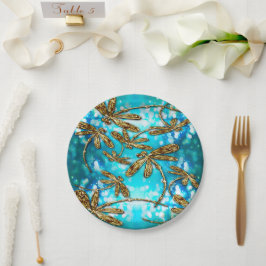 Prato De Papel Dragonfly Flit Vubbles