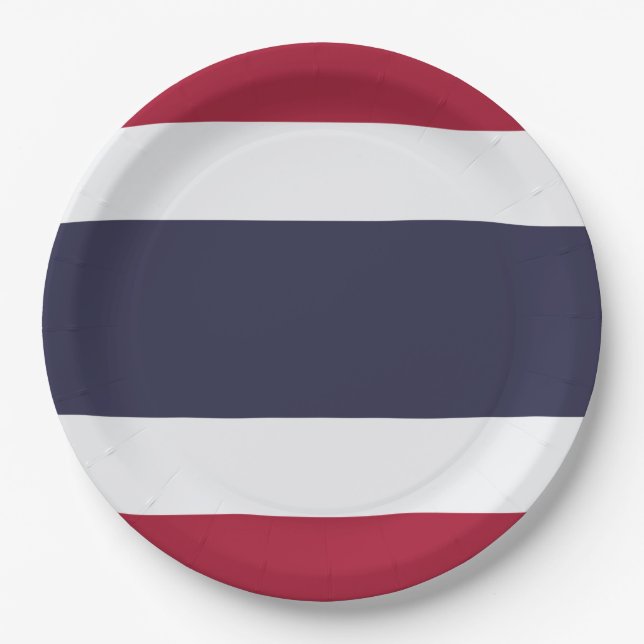 Prato De Papel Drapeau Thaïlande  (Frente)