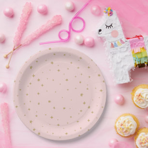 Prato De Papel Dream Bear Baby Stars