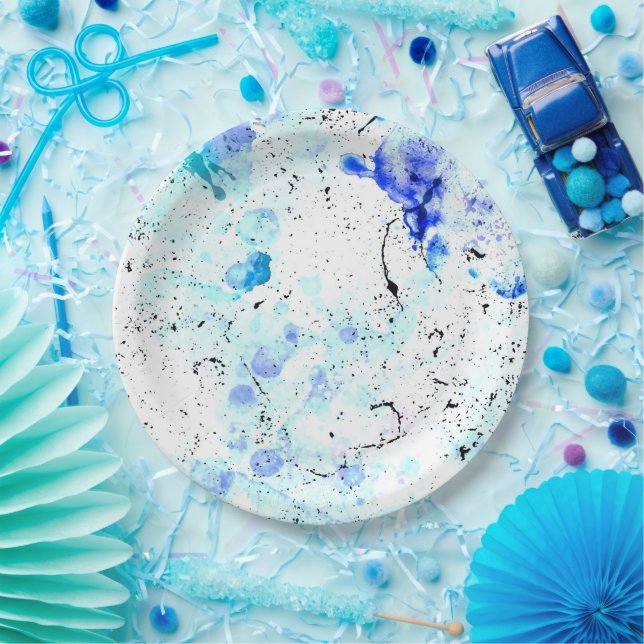 Prato De Papel DreamAbstract BlueArt (Festa)