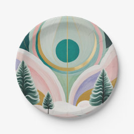 Prato De Papel Dreamscape Whimsical Winter