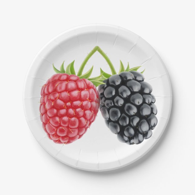 Prato De Papel Duas bagas (Frente)