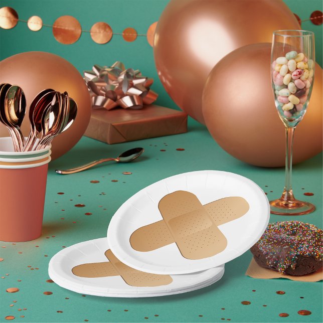 Prato De Papel Duas Bandaids (Criador carregado)