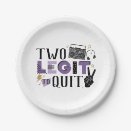 Prato De Papel Duas Legendas para Sair da Segunda Placa de Papel 