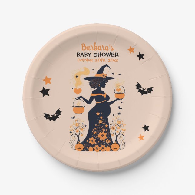 Prato De Papel Duplo Problema Breve - Um Chá de fraldas Gêmeo do  (Frente)