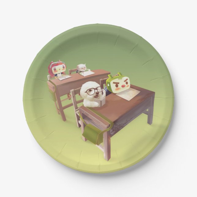 Prato De Papel Duro do estudo (Frente)