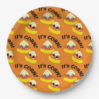 Prato De Papel É a CORN! Candy Corn Halloween